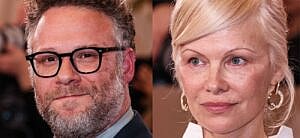 Seth Rogan (left) Pamela Anderson (right)