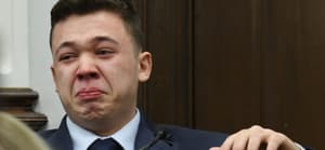 Kyle Rittenhouse crying