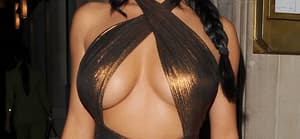 Demi Rose arriving at Cirque Le Soir nightclub, wearing an extremely revealing gold dress. 20 Nov 2017 Pictured: Demi Rose. Photo credit: Will / MEGA TheMegaAgency.com +1 888 505 6342 (Mega Agency TagID: MEGA120486_003.jpg) [Photo via Mega Agency]