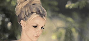 Britney Spears looking sad