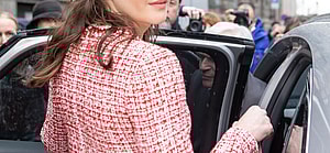 Shailene Woodley at the Giambattista Valli show as part of the Paris Fashion Week