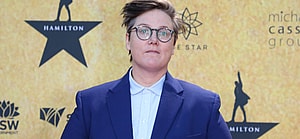 Hannah Gadsby at the Australian red carpet premiere of Hamilton
