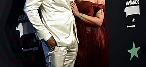 T.I. and Tameka "Tiny" Harris backstage at the BET Awards in Los Angeles