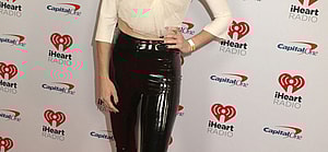MEGHAN KING seen during the red carpet arrivals at 2022 iHeartRadio Jingle Ball