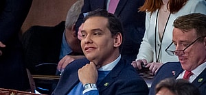 United States Rep. George Santos at the 118th Congress convenes at the US Capitol