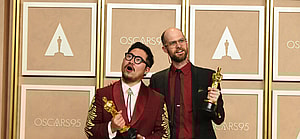 Daniel Kwan and Daniel Scheinert at the Oscars 2023: PRESS ROOM