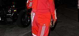 NeNe Leakes sports a red Adidas tracksuit as she dines at LA hot spot Craig apos s
