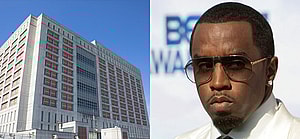 A collage of the Brooklyn lockup where Diddy is being held