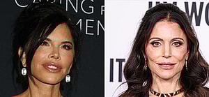 A photo collage of Lauren Sánchez and Bethenny Frankel