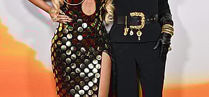 Beyonce and Tina Knowles at The Lion King premiere