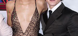 Zendaya and Tom Holland at Spiderman premiere