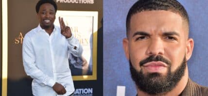 Photo collage of Eddie Griffin and Drake.