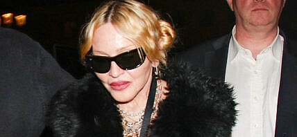 Madonna arriving at her hotel in Paris