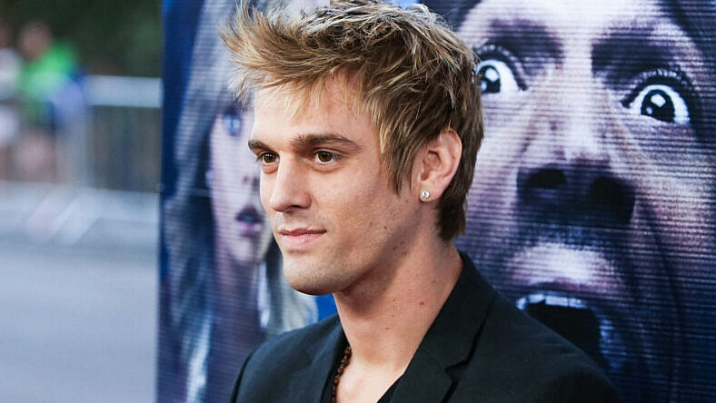 Aaron Carter arrives at the Los Angeles Premiere Of Open Road Films' 'A Haunted House 2'