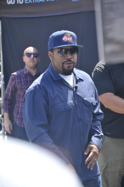 Ice Cube at the Universal Studio to tape Extra