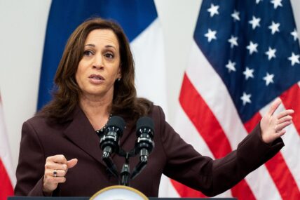 US Vice President Harris Press Conference - Paris