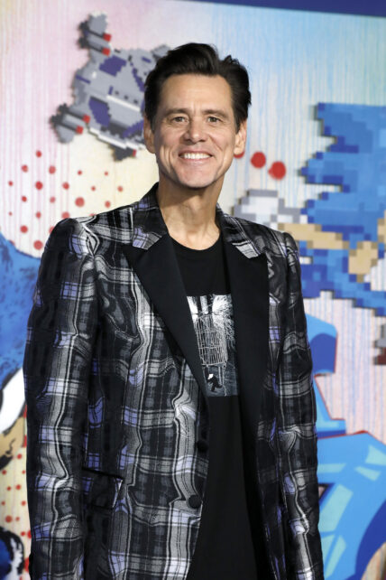 LOS ANGELES - FEB 12: Jim Carrey at the "Sonic The Hedgehog" Special Screening at the Village Theater on February 12, 2020 in Westwood, CA Newscom/(Mega Agency TagID: khphotos787714.jpg) [Photo via Mega Agency]