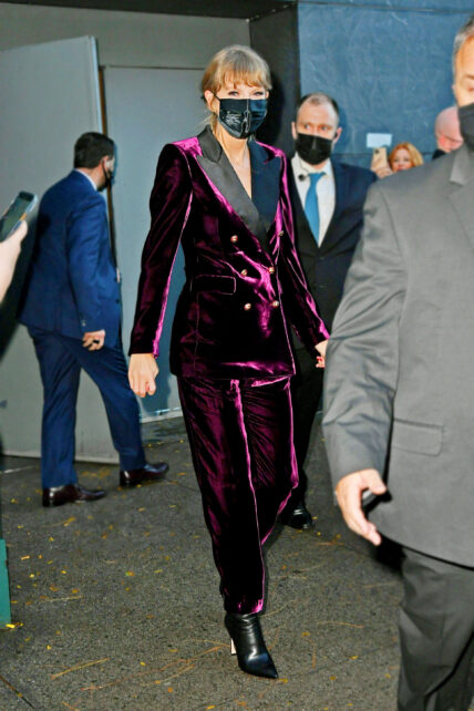 Taylor Swift seen leaving the AMC Theater after her apos All too well apos short movie premiere