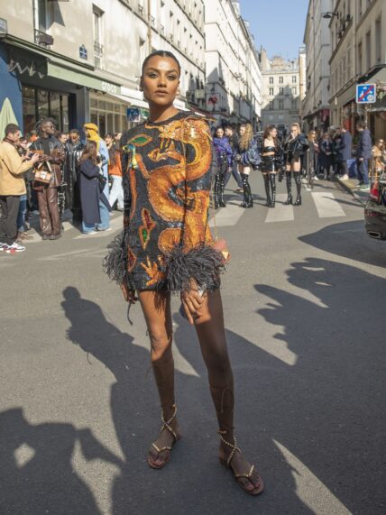 Celebrities attend the Valentino fashion show in Paris