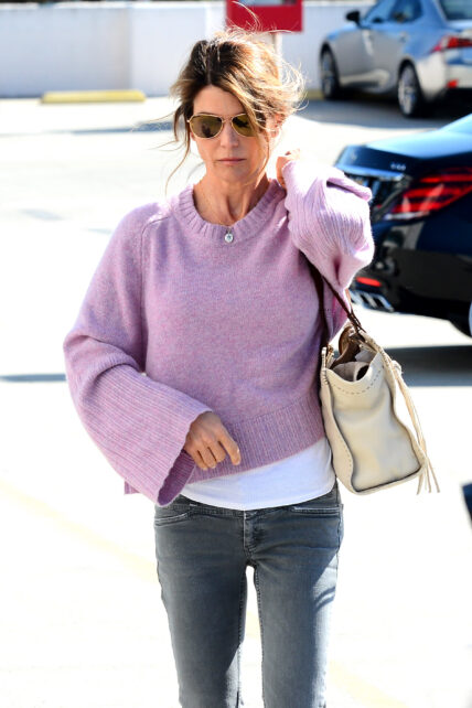 Lori Loughlin Meets Up With a Mystery Man at an Orthopedic Clinic