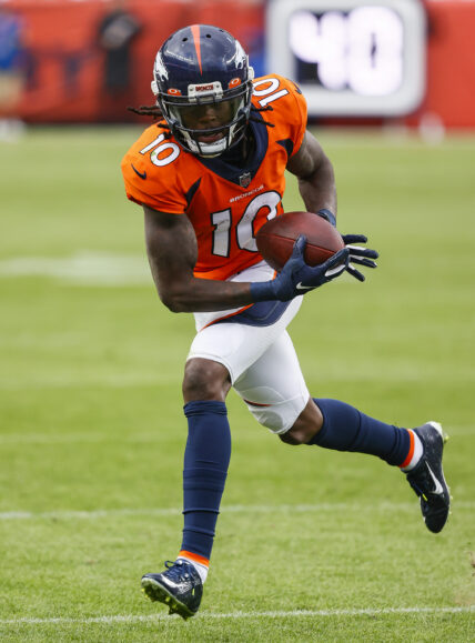 Jerry Jeudy NFL Football 2022: New York Jets vs Denver Broncos OCT 23