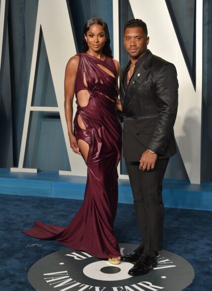 Ciara & Russell Wilson at the 2022 Vanity Fair Oscar Party