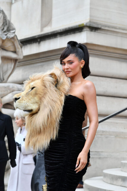 Kylie Jenner leaves the Schiaparelli Haute Couture Spring Summer 2023 show