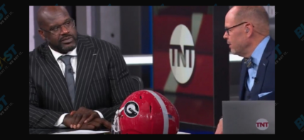 Shaquille O'Neal and Ernie Johnson