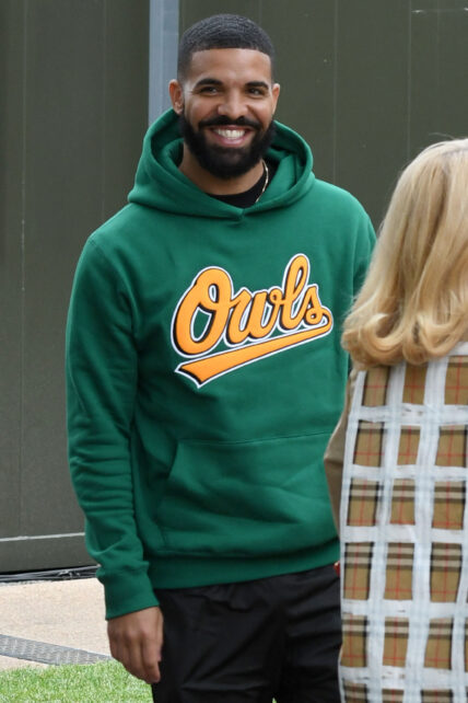 Drake brings a huge entourage as he arrives at Wimbledon tennis tournament in England