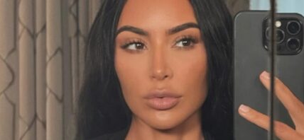 Kim Kardashian close up