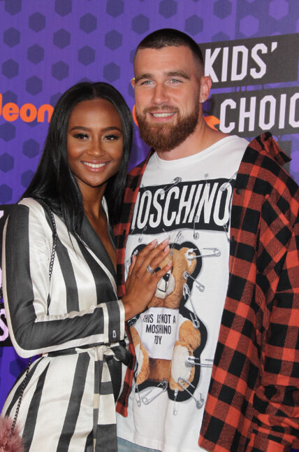 Travis Kelce and Kayla Nicole at 2018 Kids' Choice Sports Awards - Los Angeles