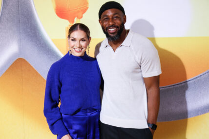 Allison Hollker and tWitch at Los Angeles Premiere Of Illumination And Universal Pictures' 'Minions: The Rise Of Gru'