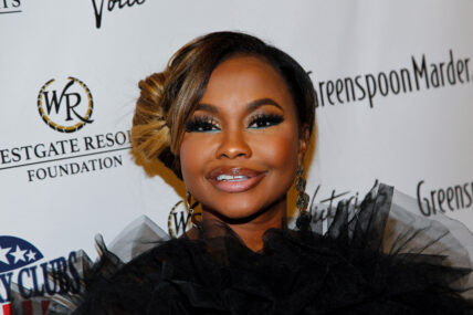 Phaedra Parks posing on the red carpet.