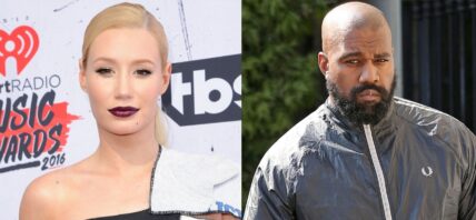 Iggy Azalea (left) Kanye West (right)