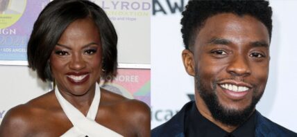 Viola Davis (left) Chadwick Boseman (right)