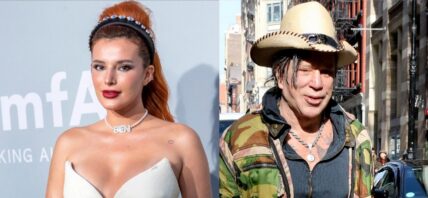 Bella Thorne, Mickey Rourke photo collage