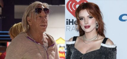 Mickey Rourke, Bella Thorne photo collage