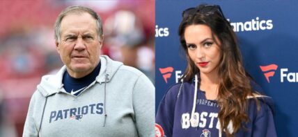 Bill Belichick, Jordon Hudson, photo collage