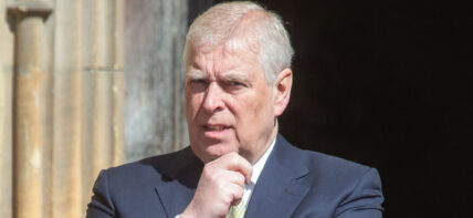 Prince Andrew at Easter Mattins Service At St George'S Chapel, Windsor