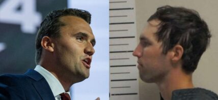 Charlie Kirk, Tyler Robinson photo collage