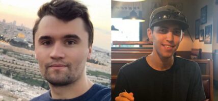 Charlie Kirk (left) Tyler Robinson (right)