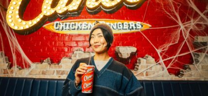 May Hong during a surprise “shift” at Raising Cane’s Times Square Global Flagship