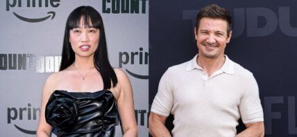 Yi Zhou, Jeremy Renner photo collage