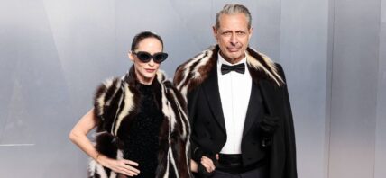 Jeff Goldblum and wife at 2026 Vanity Fair Oscar Party