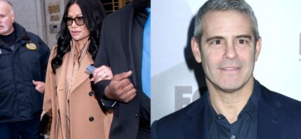 Photo collage of Jen Shah, Andy Cohen.