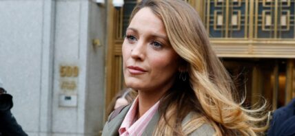Blake Lively exits court