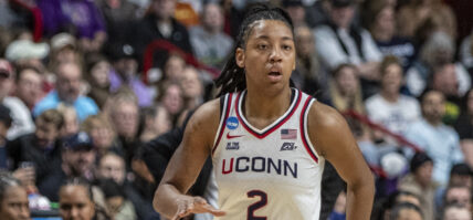 KK Arnold at NCAA 2025 Womens Basketball Regional Sweet 16 Champ: Oklahoma Vs Uconn MAR 29