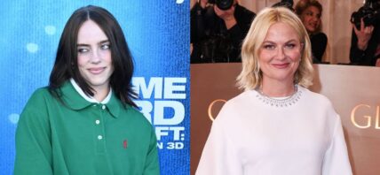 A side-by-side collage of Billie Eilish and Amy Poehler