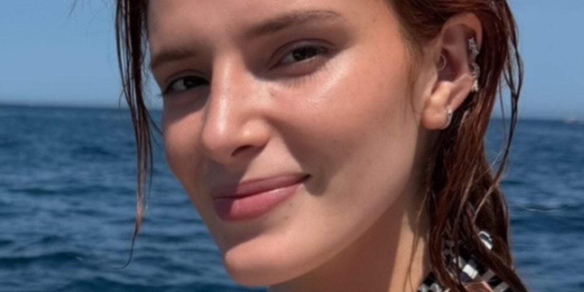 Bella Thorne Lets It All Hang Out In Glitter Bikini On Tropical Beach 2 Bella Thorne ocean 1300