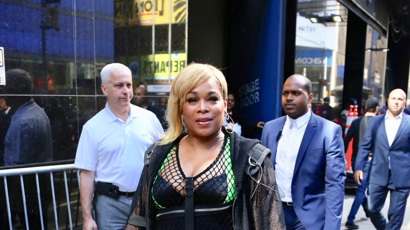 TLCs Tionne quotT Bozquot Watkins and Rozonda quotChilliquot Thomas are seen leaving Good Morning America MEGA457497 015 scaled